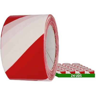 Amig 24-pack varningstejper För varningssignalering och varning Vattentåliga och flexibla Lågdensitetspolyeten LDPE 70 mm x 200 m Röd och vit tejp Amig 24-pack varningstejper För varningssignalering och varning Vattentåliga och flexibla Lågdensitetspolyeten LDPE 70 mm x 200 m Röd och vit tejp