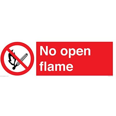 Viking Skylt utan öppen flamma 600 x 200 mm L62 Viking Skylt utan öppen flamma 600 x 200 mm L62