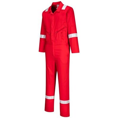 Portwest Iona Bomull Coverall Arbetskläder overaller panna kostym kraftigt skyddande, Large, Röd, 1 Portwest Iona Bomull Coverall Arbetskläder overaller panna kostym kraftigt skyddande, Large, Röd, 1
