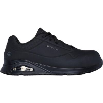 Skechers herr Uno Sr Doltin byggstövel, Svart syntetisk, 42 EU Skechers herr Uno Sr Doltin byggstövel, Svart syntetisk, 42 EU