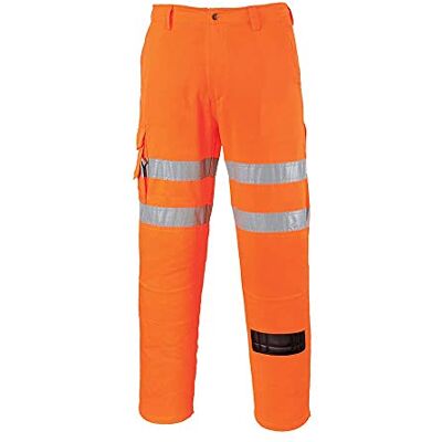 Portwest RT46 Combat järnvägsbyxor, Orange, 3XL Portwest RT46 Combat järnvägsbyxor, Orange, 3XL