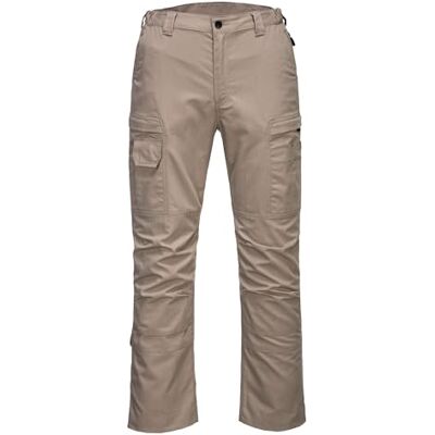 Portwest T802 KX3 Byxa Stretchtyg Med Dragkedja Trippelsydda Sömmar Hållbar Sand, EN 14404, UPF 40+, Flera Fickor, 35% Bomull, Lättvikt, Cargoficka, Knäskydd, Låg Benficka, Elastisk Midja, 2 Bakfickor Portwest T802 KX3 Byxa Stretchtyg Med Dragkedja Trippelsydda Sömmar Hållbar Sand, EN 14404, UPF 40+, Flera Fickor, 35% Bomull, Lättvikt, Cargoficka, Knäskydd, Låg Benficka, Elastisk Midja, 2 Bakfickor