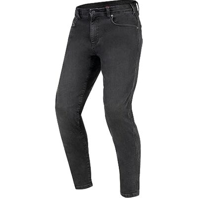 REBELHORN Nomad motorcykeljeans herr Armalith denim SAS-TEC nivå 2 knäskydd och nivå 1 höftskydd svanskotektorväska Tapered Fit, Tvättad svart, 30W / 34L REBELHORN Nomad motorcykeljeans herr Armalith denim SAS-TEC nivå 2 knäskydd och nivå 1 höftskydd svanskotektorväska Tapered Fit, Tvättad svart, 30W / 34L
