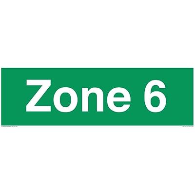 Viking Zon 6 skylt – 450 x 150 mm – L41 Viking Zon 6 skylt – 450 x 150 mm – L41