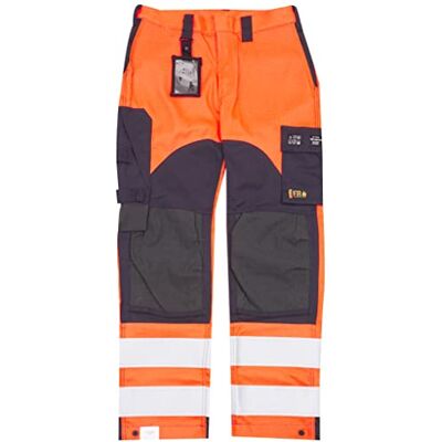 Blåkläder Blaklader 158815135389C50 multinorm inhärent arbetsbyxa, High Vis Orange/marinblå, storlek C50 Blåkläder Blaklader 158815135389C50 multinorm inhärent arbetsbyxa, High Vis Orange/marinblå, storlek C50
