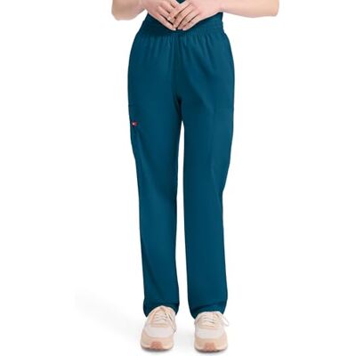 Dickies EDS Signature sjukvårdsbyxor för dam med cargofickor, resårmidja och pull-on-design i mjuk borstad poplin, 86106 Dickies EDS Signature sjukvårdsbyxor för dam med cargofickor, resårmidja och pull-on-design i mjuk borstad poplin, 86106