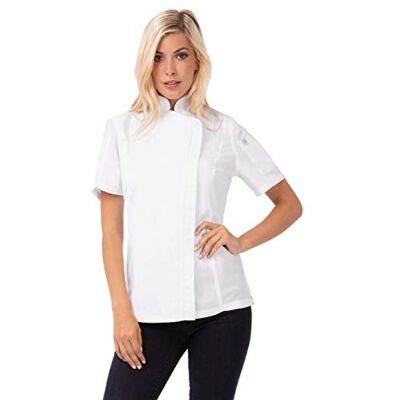 Chef Works kvinnors Springfield kock jacka jacka, M, svart/vit, 1 Chef Works kvinnors Springfield kock jacka jacka, M, svart/vit, 1