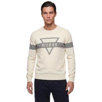 GUESS mans pullover tröjor Mark CN logo Jacquard SWTR XS GUESS mans pullover tröjor Mark CN logo Jacquard SWTR XS