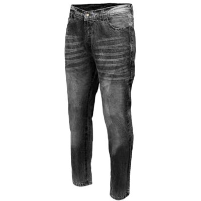 Milwaukee Denim jeans i läder för män förstärkta med Aramid (svart, 36) Milwaukee Denim jeans i läder för män förstärkta med Aramid (svart, 36)