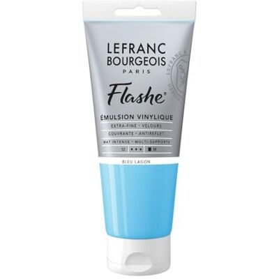 Lefranc Bourgeois 300546 Flashe akrylfärg och vinylfärg, högpigmenterad, elastisk, ljusäkta, åldringsbeständig, matt, för inomhus- och utomhusbruk, 80 ml rör – lagunblå Lefranc Bourgeois 300546 Flashe akrylfärg och vinylfärg, högpigmenterad, elastisk, ljusäkta, åldringsbeständig, matt, för inomhus- och utomhusbruk, 80 ml rör – lagunblå