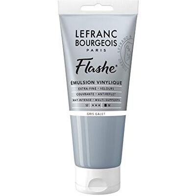 Lefranc Bourgeois 300633 Flashe akrylfärg och vinylfärg, högpigmenterad, elastisk, ljusäkta, åldringsbeständig, matt, för inomhus- och utomhusbruk, 80 ml rör – kiselstengrå Lefranc Bourgeois 300633 Flashe akrylfärg och vinylfärg, högpigmenterad, elastisk, ljusäkta, åldringsbeständig, matt, för inomhus- och utomhusbruk, 80 ml rör – kiselstengrå