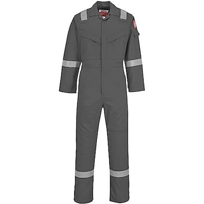 Portwest FR50 Reflexskyddad Brandsäker FR Antistatisk Overall Båge Bevis 350g Grå, XXXL Portwest FR50 Reflexskyddad Brandsäker FR Antistatisk Overall Båge Bevis 350g Grå, XXXL