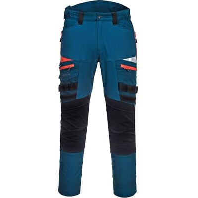 Portwest DX4 säkerhetsarbetskläder byxor metro blå 33 W/31-33 L Portwest DX4 säkerhetsarbetskläder byxor metro blå 33 W/31-33 L