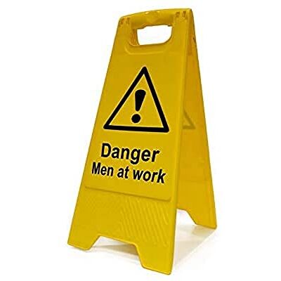 Scan Danger Men At Work Heavy Duty A-Board Hälso- och säkerhetsskylt meddelande SCA4710 Scan Danger Men At Work Heavy Duty A-Board Hälso- och säkerhetsskylt meddelande SCA4710