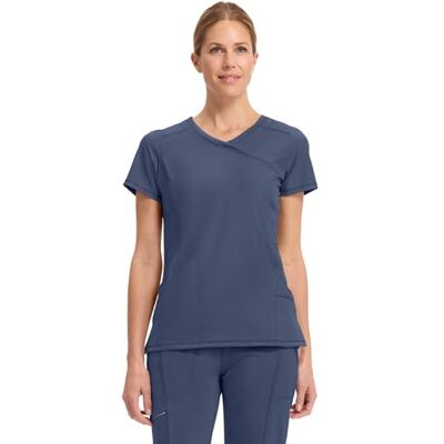 Infinity CHEROKEE Medicinsk scrubs skjorta för kvinnor, Marinblått Xsp, S Infinity CHEROKEE Medicinsk scrubs skjorta för kvinnor, Marinblått Xsp, S