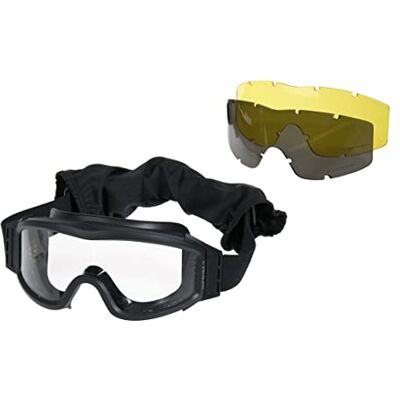 Delta Anti-VAHO-skyddsglasögon Svart 3 Linser Säkerhet för jakt, Vuxna Unisex, Multicolor (Multicolor), En Storlek Delta Anti-VAHO-skyddsglasögon Svart 3 Linser Säkerhet för jakt, Vuxna Unisex, Multicolor (Multicolor), En Storlek