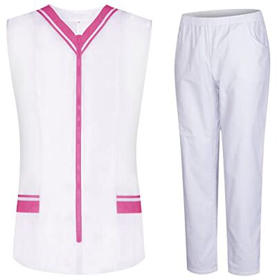 MISEMIYA Peeling-set för kvinnor – doktuniform för kvinnor med skjorta och byxor – medicinsk uniform – 818-8312, Fuchsia 21, XL MISEMIYA Peeling-set för kvinnor – doktuniform för kvinnor med skjorta och byxor – medicinsk uniform – 818-8312, Fuchsia 21, XL