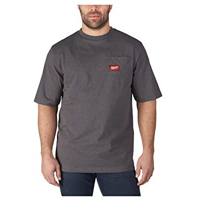 Milwaukee Arbets-T-shirt, grå, kortärmad (M) Milwaukee Arbets-T-shirt, grå, kortärmad (M)