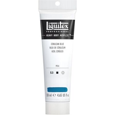 Liquitex 1047164 Professional Heavy Body akrylfärg – Coelinblå – 138 ml tub, konstnärskvalitet, smörig konsistens, hög ljusäkthet Liquitex 1047164 Professional Heavy Body akrylfärg – Coelinblå – 138 ml tub, konstnärskvalitet, smörig konsistens, hög ljusäkthet
