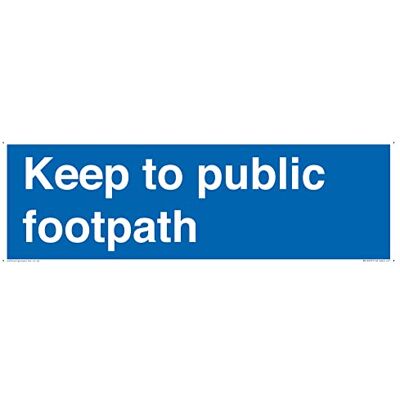 Viking Keep to public Footpath skylt 450 x 150 mm L41 Viking Keep to public Footpath skylt 450 x 150 mm L41