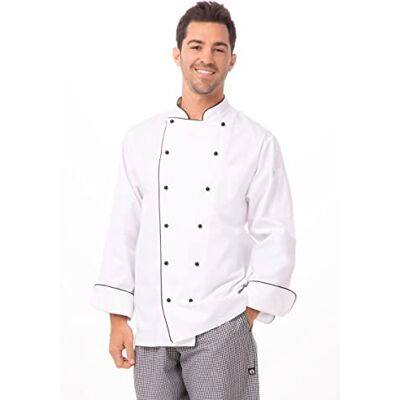 Chef Works män MICCWHTXL kockjacka, vit, X-large Chef Works män MICCWHTXL kockjacka, vit, X-large