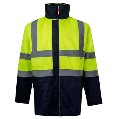 VELILLA 306003; 4-i-1 parka; färg marinblå och fluorgul, storlek L VELILLA 306003; 4-i-1 parka; färg marinblå och fluorgul, storlek L