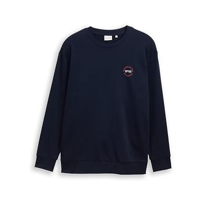 TOM TAILOR Plussize herrtröja, 10668 – himmelskaptensblå, 5XL plus size TOM TAILOR Plussize herrtröja, 10668 – himmelskaptensblå, 5XL plus size