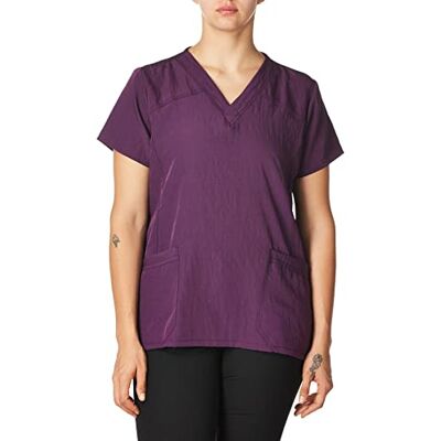 WonderWink kvinnors fyra stretch sportig v-ringad skrubbskiva, 3XL, Eggplant, 1 WonderWink kvinnors fyra stretch sportig v-ringad skrubbskiva, 3XL, Eggplant, 1