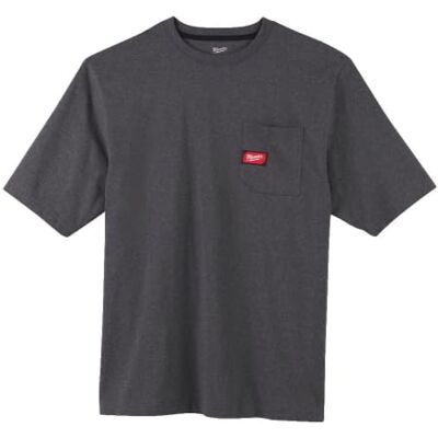 Milwaukee arbets-t-shirt grå kortärmad Milwaukee arbets-t-shirt grå kortärmad