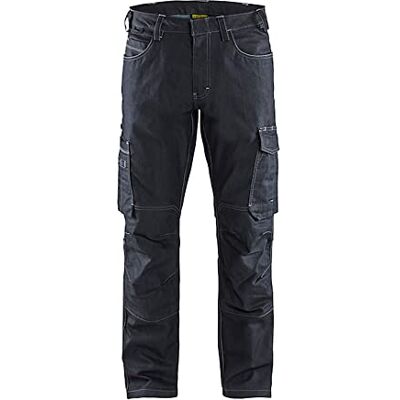 Blåkläder Blaklader 145711478999D124 Service denim stretch arbetsbyxor, marinblå/svart, storlek D124 Blåkläder Blaklader 145711478999D124 Service denim stretch arbetsbyxor, marinblå/svart, storlek D124