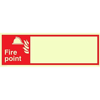 Viking FV345-L62-P"Fire Point" med tomt rymdskylt, foto lysande plast halvstyv, 600 mm H x 200 mm B Viking FV345-L62-P"Fire Point" med tomt rymdskylt, foto lysande plast halvstyv, 600 mm H x 200 mm B