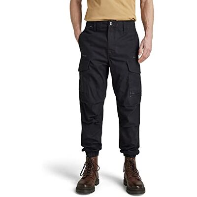 G-STAR RAW G-STAR Combat Cargo träningsbyxor för män, Svart (Caviar D22556-9288-d301), 30W G-STAR RAW G-STAR Combat Cargo träningsbyxor för män, Svart (Caviar D22556-9288-d301), 30W
