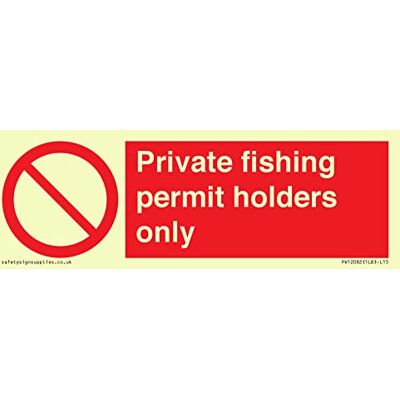 Viking Endast innehavare av privat fiske endast skylt 150 x 50 mm L15 Viking Endast innehavare av privat fiske endast skylt 150 x 50 mm L15