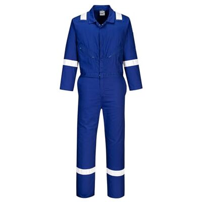 Portwest Iona bomull Coverall arbetskläder overaller panna kostym slitstark skyddande, Large, Kungsblå, 1 Portwest Iona bomull Coverall arbetskläder overaller panna kostym slitstark skyddande, Large, Kungsblå, 1