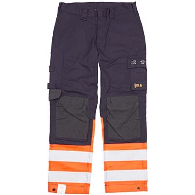 Blåkläder Blakladdare 148815138953C56 multinorm innesluten arbetsbyxor, marinblå/orange, storlek C56 Blåkläder Blakladdare 148815138953C56 multinorm innesluten arbetsbyxor, marinblå/orange, storlek C56