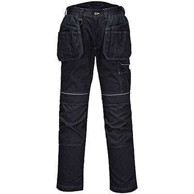 Portwest T602BKR urban hölster arbetsbyxor, 48, Svart, 1 Portwest T602BKR urban hölster arbetsbyxor, 48, Svart, 1