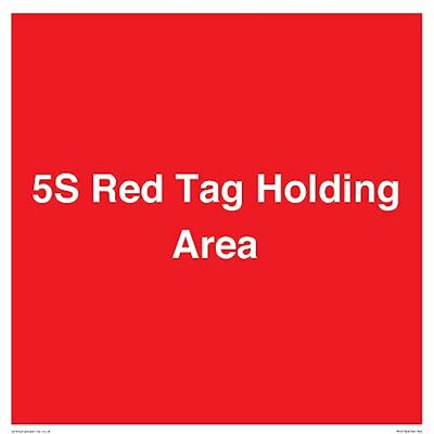Viking 5S röd tagg håller områdesskylt – 400 x 400 mm – S40 Viking 5S röd tagg håller områdesskylt – 400 x 400 mm – S40