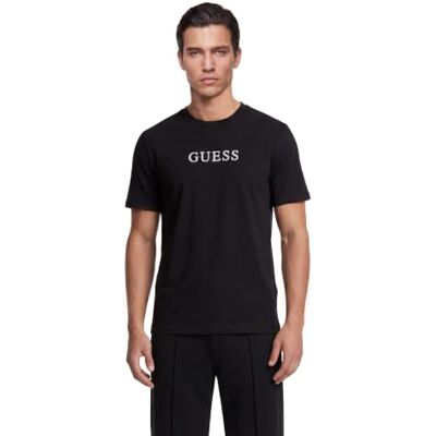 GUESS herr Tee Cn Logo 3-pack TEE CN LOGO 3-pack (paket med 1), Kolsvart A996, S GUESS herr Tee Cn Logo 3-pack TEE CN LOGO 3-pack (paket med 1), Kolsvart A996, S