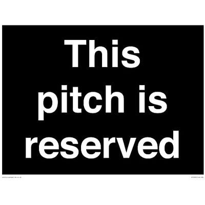 Viking Denna pitch är reserverad skylt 400 x 300 mm A3L Viking Denna pitch är reserverad skylt 400 x 300 mm A3L