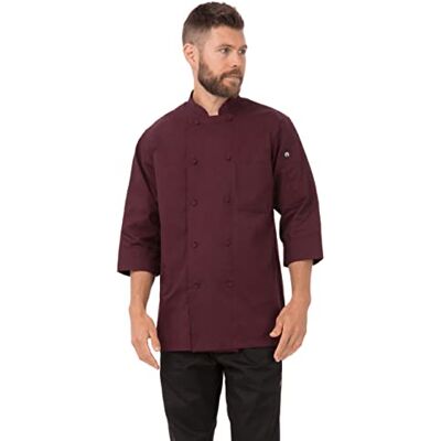 Chef Works Color by A936-XXL 3/4 ärm jacka, XX-Large, Merlot Chef Works Color by A936-XXL 3/4 ärm jacka, XX-Large, Merlot