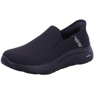 Skechers herr Go Walk Arch Fit 2.0 – händer, Svart/Svart, 7 Wide Skechers herr Go Walk Arch Fit 2.0 – händer, Svart/Svart, 7 Wide