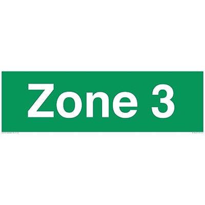 Viking Zon 3 skylt – 450 x 150 mm – L41 Viking Zon 3 skylt – 450 x 150 mm – L41
