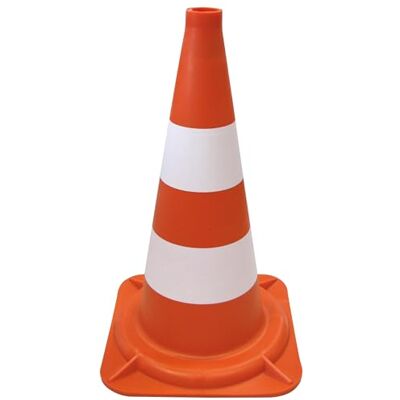 Dörner + Helmer Dörner + Hjälmer varningskon, stapelbar, 500 mm höjd, trafikkläder, pylone, av polyeten, randig, röd/vit Dörner + Helmer Dörner + Hjälmer varningskon, stapelbar, 500 mm höjd, trafikkläder, pylone, av polyeten, randig, röd/vit