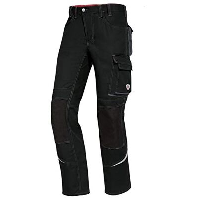 BP Comfort Plus 1803-720-32 arbetsbyxor – elastiskt band på baksidan – midjeveck – normal passform – storlek: 58 l – färg: svart BP Comfort Plus 1803-720-32 arbetsbyxor – elastiskt band på baksidan – midjeveck – normal passform – storlek: 58 l – färg: svart