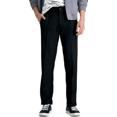 Haggar herr Lediga byxor Cool 18 Pro Rak Passform Platt Framsida Vardagsbyxa Haggar herr Lediga byxor Cool 18 Pro Rak Passform Platt Framsida Vardagsbyxa