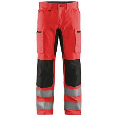 Blåkläder Blakladdare 158518115599C58 arbetsbyxor med stretch, High Vis röd/svart, storlek C58 Blåkläder Blakladdare 158518115599C58 arbetsbyxor med stretch, High Vis röd/svart, storlek C58