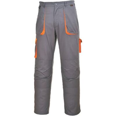 Portwest TX11 Texo Contrast Byxor Elastisk Midja Flera Fickor 2 Bakfickor Grå, M, EN 14404, UPF 40+, Smal Passform, Unisex, Polyester, Halvelastiskt Midjeband, Knäskyddsfickor, Hög Halt Bomull Portwest TX11 Texo Contrast Byxor Elastisk Midja Flera Fickor 2 Bakfickor Grå, M, EN 14404, UPF 40+, Smal Passform, Unisex, Polyester, Halvelastiskt Midjeband, Knäskyddsfickor, Hög Halt Bomull