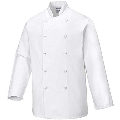 Portwest C836 Sussex Kock Jacka, Regelbunden, Storlek 3XL, Vit Portwest C836 Sussex Kock Jacka, Regelbunden, Storlek 3XL, Vit