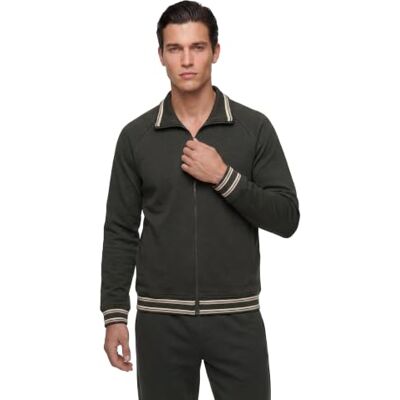 GUESS herr WALLACE sweatshirt helt blixtlås grön storlek XS längd N GUESS herr WALLACE sweatshirt helt blixtlås grön storlek XS längd N