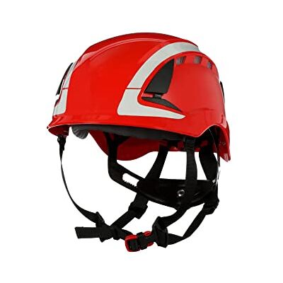SecureFit 3M skyddshjälm, X5005V-CE, röd, ventilerad, reflekterande, CE SecureFit 3M skyddshjälm, X5005V-CE, röd, ventilerad, reflekterande, CE